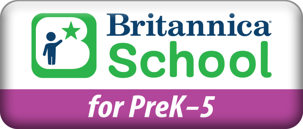 Go to Britannica School for PreK to 5 years old resource website